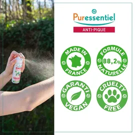 Puressentiel Anti-Stich Abwehrspray Mückenschutzmittel 60 ml