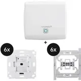 Homematic IP Access Point + Rollladenaktor für Markenschalter 6er-Set + Adapter