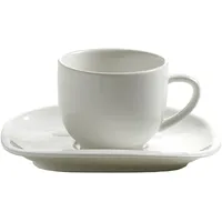 Maxwell & Williams Espressotasse mit Untertasse 0,08 l Weiß