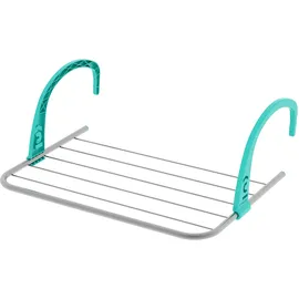 Colombo H&H Pengo St297 Easy Thermo Wäscheständer, Metall, 34x3x50 cm, Grau Blau, 0.3 kg, 2 kg max., Bodenmontage, Trocknen und Lüften von Kleidung