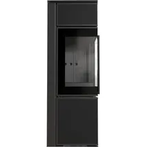 Kratki TORA/S 8 kW Ø 150 Quarzsinter Schwarz / Brennraum Schwarz