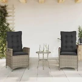 vidaXL Bistroset 3-tlg. Grau