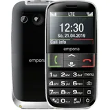 Emporia emporiaACTIVE | Seniorenhandy 4G Volte | Tastenhandy 4G Volte ohne Vertrag | Mobiltelefon mit Notruftaste | 2,3-Zoll-Display | Schwarz