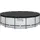 BESTWAY Steel Pro Max Frame Pool Set 427 x 107 cm lichtgrau inkl. Filterpumpe + Poolleiter + Abdeckplane