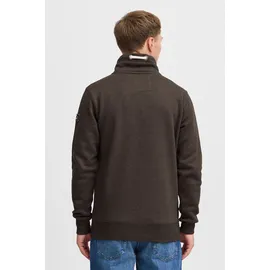 !Solid Stehkragenpullover SOLID "Stehkragenpullover SDTripTroyer", Herren, Gr. S, braun (coffe b me), Obermaterial: 50% Baumwolle CO. 50% Polyester PES., Pullover Stehkragenpullover