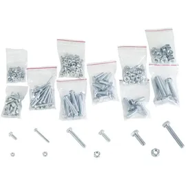 Conrad Kombi-Schrauben-Sortiment Nachfüllpackung 374 Teile Stahl grau