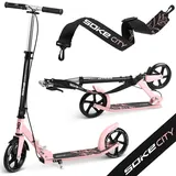 Soke City-Scooter große Faltbare Fuß- und rosa