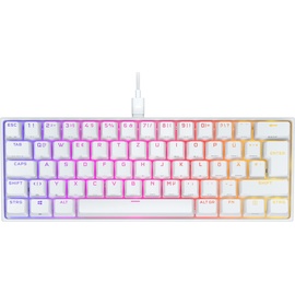 Corsair K65 RGB MINI 60% Mechanische Gaming-Tastatur (Anpassbare RGB-Beleuchtung einzelner , Tastatur USB Deutsch Weiß