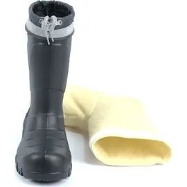 DEMAR demar. Kinder Gummistiefel Winterstiefel Regenstiefel Kinderstiefel gefüttert GRAU Größe 24/25 - Grau - 24,5