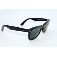 Ray-Ban RB 2140 Wayfarer Unisexsonnenbrille Vollrand Quadratisch Acetat-Gestell, schwarz