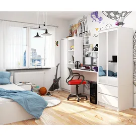 Akord Schreibtisch, Weiß, Holzwerkstoff, Rechteckig,Rechteckig, 120x79x50 cm, Arbeitszimmer, Schreibtische, Computertische