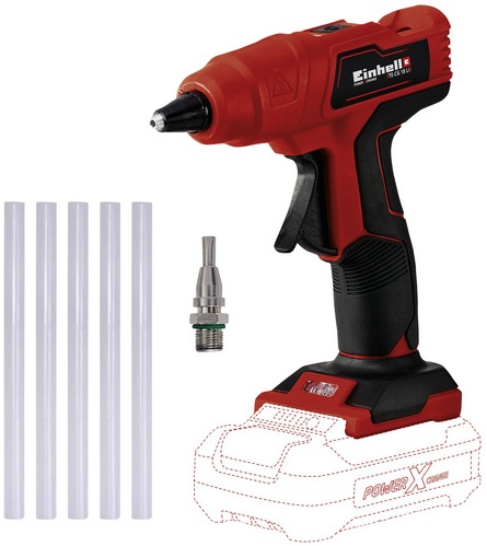 EINHELL Akku-Heißklebepistole, rot