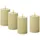 441 LED Kerzenset LINA 11 cm 4 St. creme