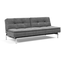 INNOVATION LIVING Schlafsofa Dublexo Chrom Stoff Grau Charcoal