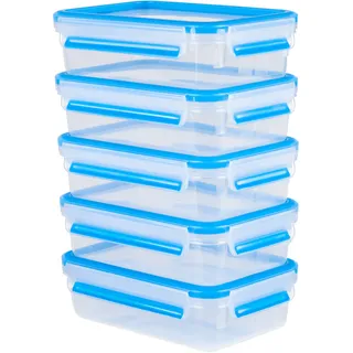 Emsa Vorratsdose Clip&Close 5tlg. Kunststoff Blau