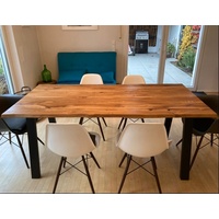Weitere Tischplatte Eiche massiv mit natürlicher Kante 180 x 90 x 2,6 cm
