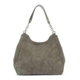 VIVANCE Schultertasche Shopper Kunstleder Grey