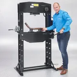 Datona Hydropneumatische Werkstattpresse mit Handwinde - 50 Tonnen