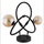 GLOBO LED Tischlampe Retro Wohnzimmerlampe Edison Tischleuchte amber schwarz 2 flammig