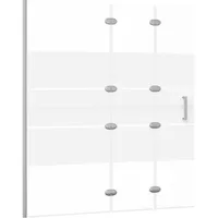 vidaXL Faltbare Duschkabine ESG 120x140 cm Weiß