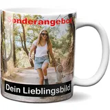 online-hut Tasse zum selber individuell Gestalten/Personalisierbar mit eigenem Foto, Text und Schrift/Fototasse/Werbetasse/zum bedrucken/Motivtasse/Firmentasse/mit Logo PT-164