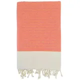Le Comptoir de la Plage Athena Hamamtuch 200 x 200 cm orange