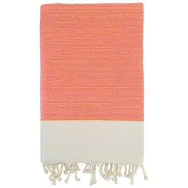 Le Comptoir de la Plage Athena Hamamtuch 200 x 200 cm orange