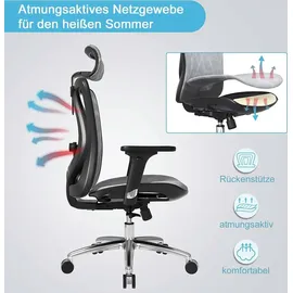 SIHOO Kunstleder Schwarz