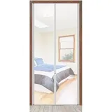Katzengitter Balkontür 70cm X 200cm, Cat Screen Katzennetz Für Balkon, Haustiere Bildschirm TüR, Katzengitter Für TüR, Verhindern DASS Katzen Aus Laufen, Für Wohnzimmer, Schlafzimmer, KüChe(90x220cm)