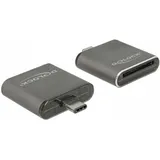 DeLock 91498 (USB-C), Speicherkartenlesegerät, schwarz