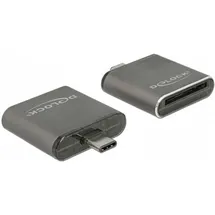 DeLock 91498 (USB-C), Speicherkartenlesegerät, Schwarz