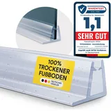 tktrading24 Duschdichtung PVC Ersatzdichtung TYP-4 200cm Glasstärke 8mm Gummilippe 15mm