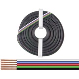 DONAU Elektronik 519-010 Litze 5 x 0.25 mm2 Schwarz, Grün, Rot, Blau, Weiß 10 m