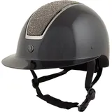Reithelm Visier für Polo BR Equitation Omega Glamourous Glossy SCHWARZ|SCHWARZ|SCHWARZ 58-60CM