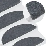 vidaXL Stufenmatte 23,41 x 59,52 cm Grau