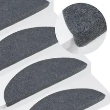 vidaXL Stufenmatte 23,41 x 59,52 cm Grau