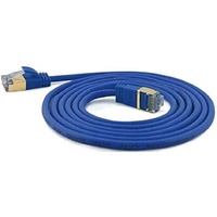 Wantec Extra dünnes CAT7 SSTP Patchkabel 0.1 m, blau