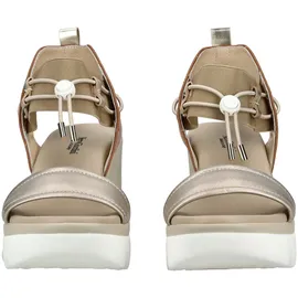 Nero Giardini Keilsandalette Damen Beige/Gold 38