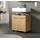 xonox.home Waschbeckenunterschrank Scout 60 x 60 x 34 cm Braun/Schwarz