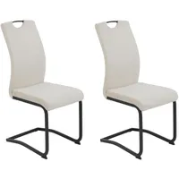 Hela Freischwinger HELA "RIGA II", beige (beige, schwarz, schwarz),