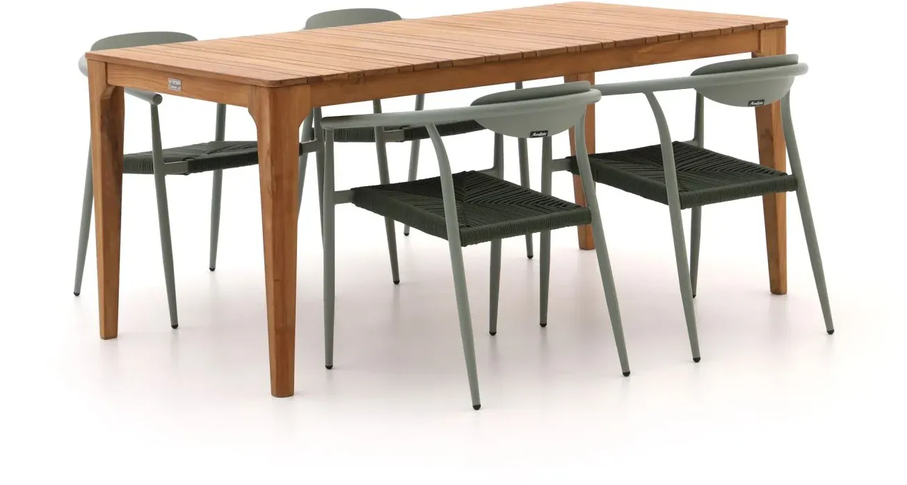 Manifesto Cavone/Bruca 170 cm Gartenmöbel-Set 5-teilig stapelbar