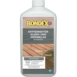 BONDEX Algen- und Grünbelag-Entferner, 1 l, Reinigungskonzentrat, Moosentferner