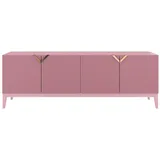 Möbel Kraft Sideboard ¦ rosa/pink ¦ Maße (cm): B: 201,5 H: 70