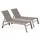 Oviala Sonnenliege 202 x 103 x 65 cm Taupe
