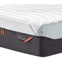 Tempur Matratze Pro Plus® Coolquilt, Anthrazit, Weiß, Textil, Füllung: Viskoelastischer Kern, rechteckig, 180x200 cm, Über- und Sondergrößen erhältlich, Bezug abnehmbar/waschbar, für verstellbare Lattenroste geeignet, alternative Größen rundum abnehmbar, Schlafzimmer, Matratzen Shop, Matratzen, Viscoschaummatratze