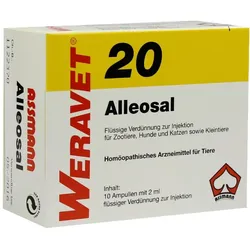 Alleosal 20 Ampullen, für Hunde, Katzen, Zootiere sowie Kleintiere 10X2 ml