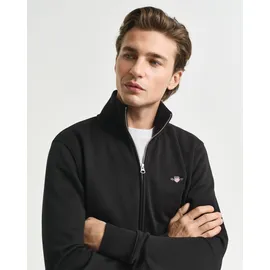 GANT Reg Shield Halbzippullover Black L