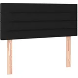 vidaXL Kopfteil Schwarz 100x5x78/88 cm Stoff
