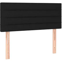 vidaXL Kopfteil Schwarz 100x5x78/88 cm Stoff