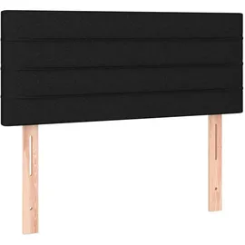 vidaXL Kopfteil Schwarz 100x5x78/88 cm Stoff